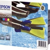 Epson T5846 Photo Pack (czarny, błękitny, purpurowy, żółty)