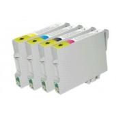 Epson T1295 multipack kompatybilne kasety (1xčerná i 3xbarevná) układ