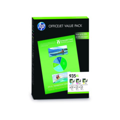 Cartridge HP 935XL, HP F6U78AE, Value Pack + 75 listů A4 - oryginalny (3x Kolor)