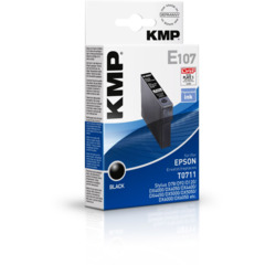 Cartridge Epson T0711, Epson T071140, KMP - kompatybilne (Czarny)