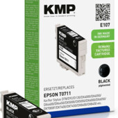 Cartridge Epson T0711, Epson T071140, KMP - kompatybilne (Czarny)