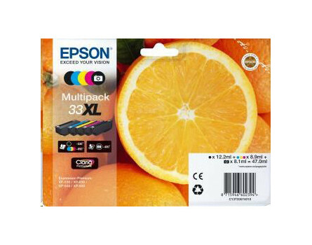 Wkłady Epson 33XL, C13T33574011 - oryginalny (Multipack)