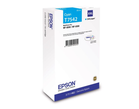 Cartridge Epson T7542 (XXL), C13T754240 - oryginalny (Cyan)