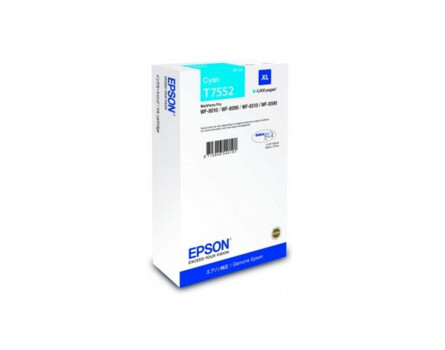 Cartridge Epson T7552 (XL), C13T755240 - oryginalny (Cyan)