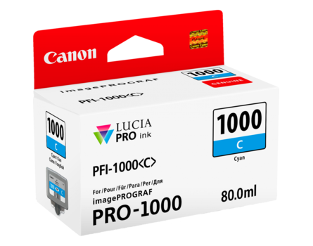 Cartridge Canon PFI-1000C, PFI-1000 C, 0547C001 - oryginalny (Cyan)