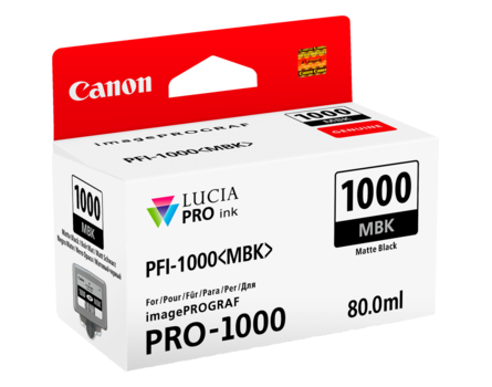 Cartridge Canon PFI-1000MBK, PFI-1000 MBK, 0545C001 - oryginalny (Matowa czarna)