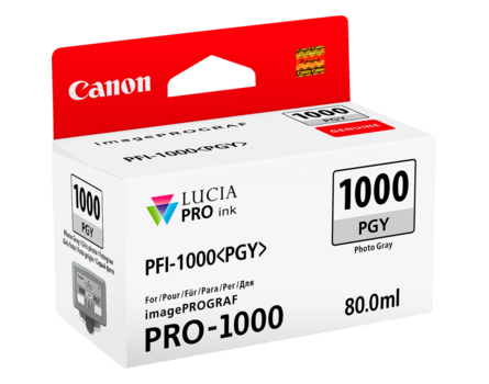 Cartridge Canon PFI-1000PGY, PFI-1000 PGY, 0553C001 - oryginalny (Zdjęcie szare)