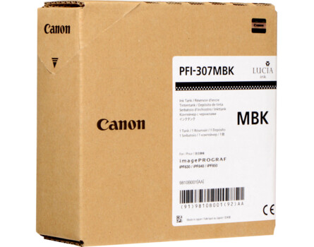 Cartridge Canon PFI-307MBK, 9810B001 - oryginalny (Matowa czarna)