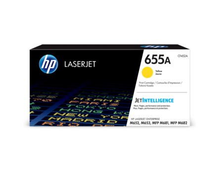 Toner HP 655A, HP CF452A - oryginalny (Żółty)