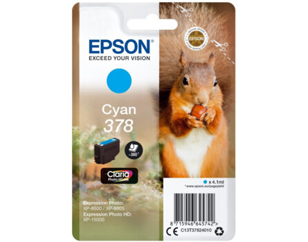 Cartridge Epson 378, C13T37824010 - oryginalny (Cyan)