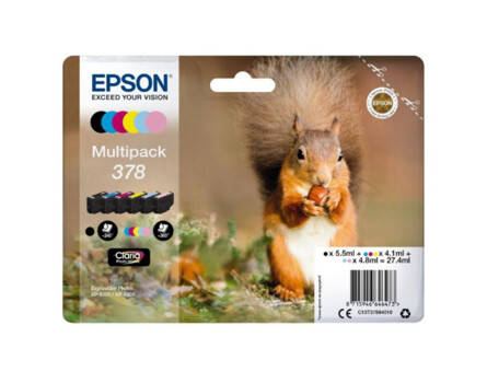 Cartridge Epson 378, C13T37884010 - oryginalny (Multipack)