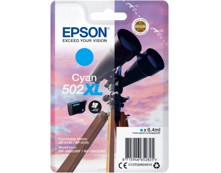 Cartridge Epson 502XL, C13T02W24010 - oryginalny (Cyan)