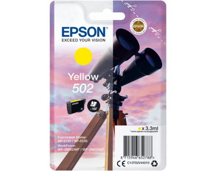 Cartridge Epson 502, C13T02V44010 - oryginalny (Żółty)