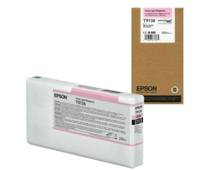 Cartridge Epson T9136, C13T913600 - oryginalny (Jasny jasny fioletowy)