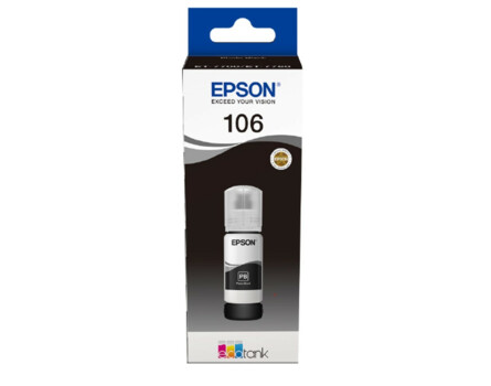 Epson 106, C13T00R140, butelka atramentu - oryginalny (Photo czarny)
