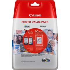 Cartridge Canon PG-545XL + CL-546XL + 50 x Photo Paper GP-501, 8286B006 - oryginalny (Multipack Czarny/Kolor)