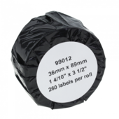 Kompatibilné etikety s Dymo 99012, 36mm x 89mm, biele, role