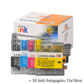 Starink kompatybilny cartridge Brother LC-980 Value Pack, LC980 (LC980VALBP) (Multipack CMYK)