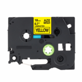 Kompatibilní páska Brother TZ-641 / TZe-641, 18mm x 8m, černý tisk / žlutý podklad
