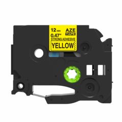 Kompatibilní páska Brother TZ-S631/TZe-S631 12mm x 8m extr.adh. černý tisk/žlutý podklad