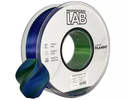 PLA SILK filament Professional Lab - 1kg - Tri Color, blue, green, purple