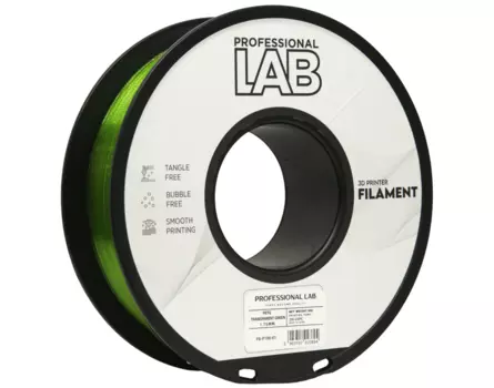 PETG filament Professional Lab 1 kg green transparent