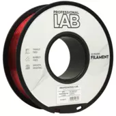 PETG filament Professional Lab 1 kg red transparent