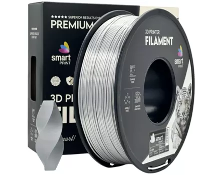 PLA SILK filament Smart Print - 1kg - silver