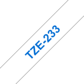 Taśma Brother TZ-233 (niebieski / biały)