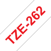 Taśma Brother TZ-262 (czerwony / biały)