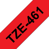 Taśma Brother TZ-461 (czarny / czerwony)