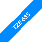 Taśma Brother TZ-535 (niebieski / biały)