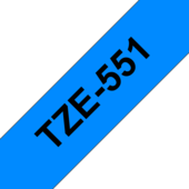 Taśma Brother TZ-551 (czarny / niebieski)