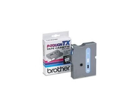 Taśma Brat TX-253 (niebieski druk / biały podkład) (24 mm)