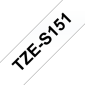 Taśma Brother TZ-S151 (czarny wydruku / przezroczyste podłoże)