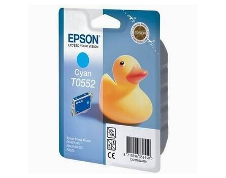 Epson T0552 Cyan 8 ml dla Stylus Photo R240 / R245 / RX420 / RX425 / RX520 - oryginał