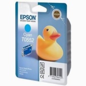 Epson T0552 Cyan 8 ml dla Stylus Photo R240 / R245 / RX420 / RX425 / RX520 - oryginał