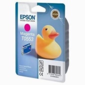 Epson T0553 Magenta 8 ml dla Stylus Photo R240 / R245 / RX420 / RX425 / RX520 - oryginał