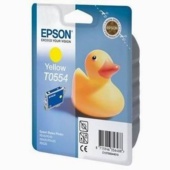 Epson T0554 Żółty 8 ml dla Stylus Photo R240 / R245 / RX420 / RX425 / RX520 - oryginalne