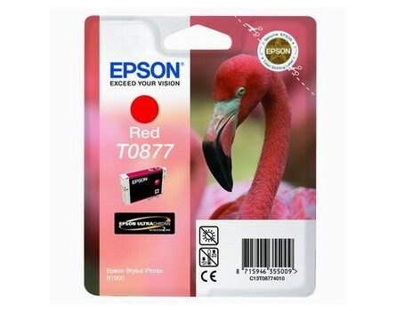 Wkład atramentowy Epson Stylus Photo R1900 C13T08734010, czerwony, 1 * 11,4 ml, O