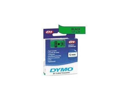 45019 Dymo Taśma (druk czarno / zielone tło)