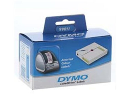 Dymo 99011 "Etykiety w żółtym, różowym, niebieskim i zielonym" (89x28)