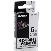 Taśma Casio XR-6WE1 (drukowanie czarno / białe tło) (6mm)