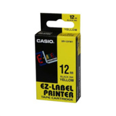 Taśma Casio XR-12YW1 (drukowanie czarno / żółtym tle) (12mm)