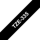 Taśma Brother TZ-335 (biały Drukowanie / czarne tło)