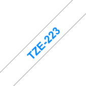 Taśma Brother TZ-223 (niebieski druk / białe tło)