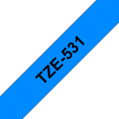 Taśma Brother TZ-E531 (druk czarno / niebieskie tło)