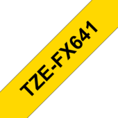 Taśma Brother TZ-FX641 (czarny druk / żółtym tle)