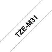 Taśma Brother TZ-M31 (czarny wydruku / przezroczyste baza matowy)