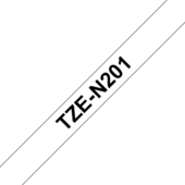 Taśma Brat TZE-N201 (drukowanie czarno / białe tło)